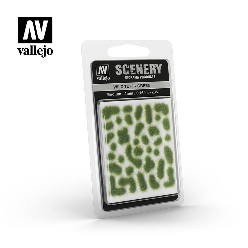 Vallejo Scenery - Medium Wild Tuft – Green | Eastridge Sports Cards & Games