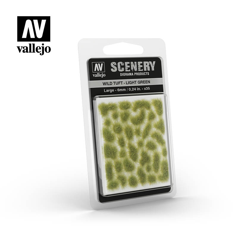 Vallejo Scenery - Large Wild Tuft – Light Green | Eastridge Sports Cards & Games