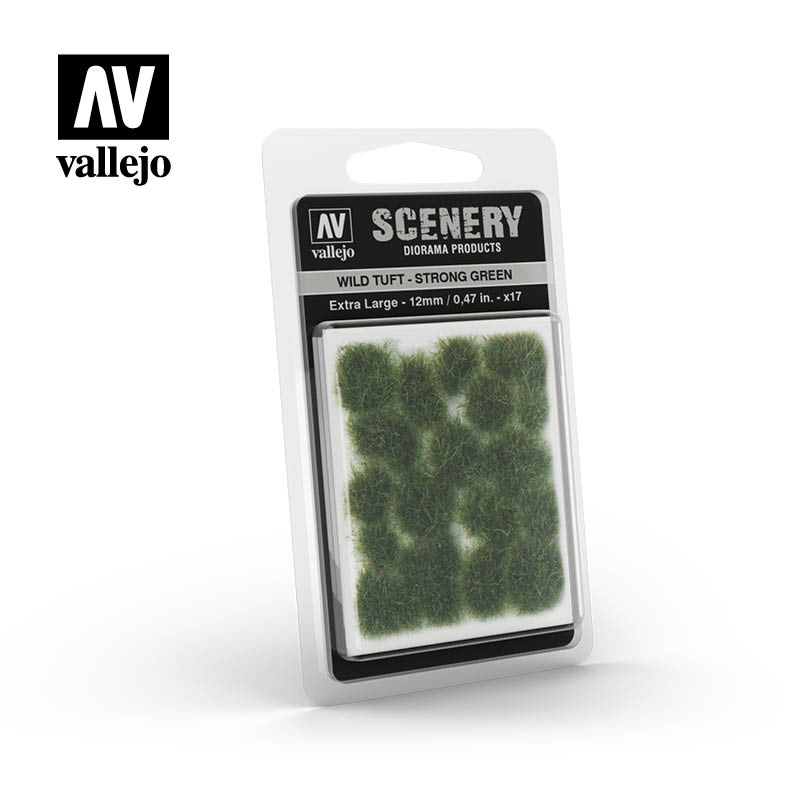 Vallejo Scenery - Extra Large Wild Tuft Strong Green | Eastridge Sports Cards & Games