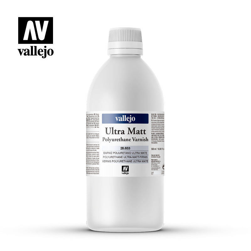 VALLEJO AUXILIARY: Ultra MATT VARNISH (500ML) | Eastridge Sports Cards & Games